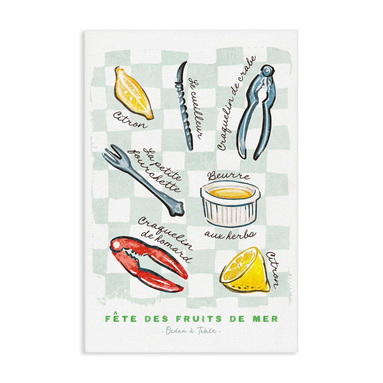 Stupell Industries Modern French Bistro Canvas, design by Chad Barrett